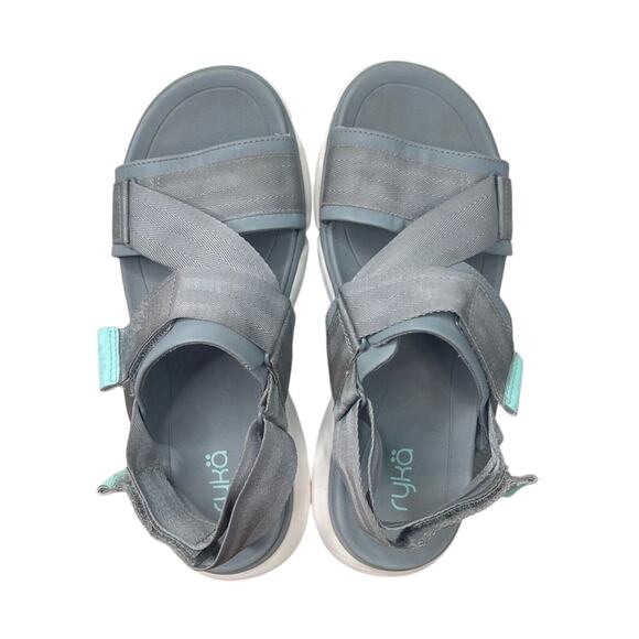 Ryka Women's Devotion Sport Sandals Gray Adjustable Strap Size 6.5 Comfort - Picture 2 of 8